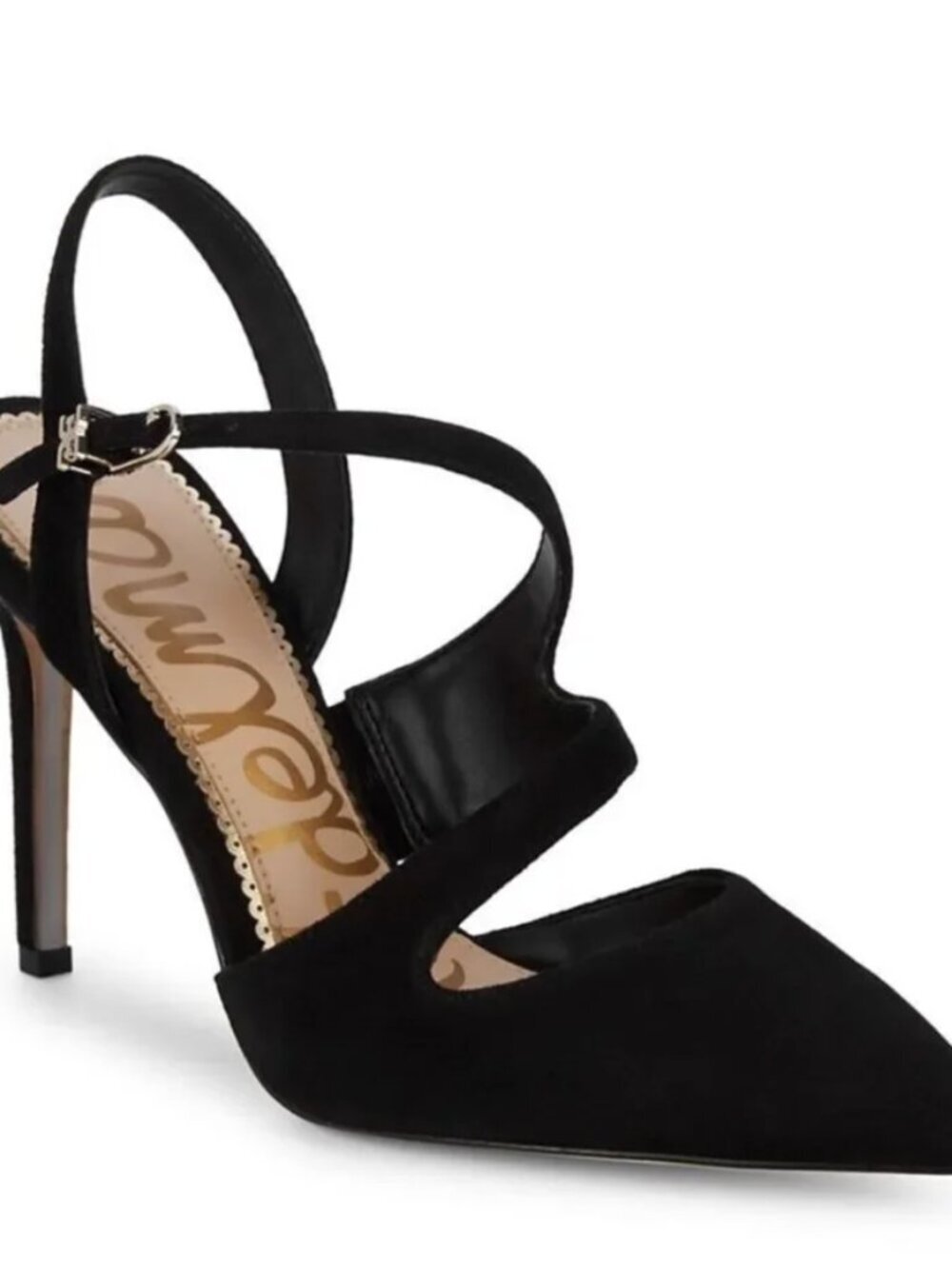 Sam Edelman Hollyn High Heel Shoes Pump Heels Suede Pointed Toe Black Size 8